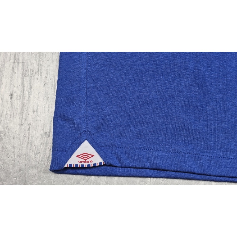 Vintage Umbro Glasgow Rangers Polo Shirt Soccer Jersey Mens Large #7 Freeman - Picture 6 of 9